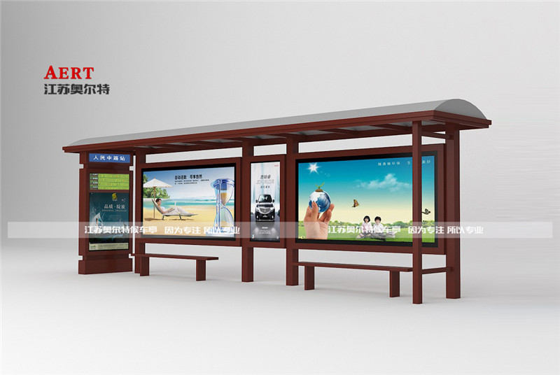 公交站台 仿古候車亭