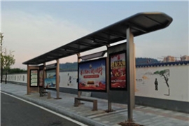城市文明建（jiàn）設中城市候車亭和公益廣告（gào）的搭配使用