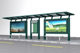 候車亭廠家可以為客戶設計生產符合需求的公交候車亭