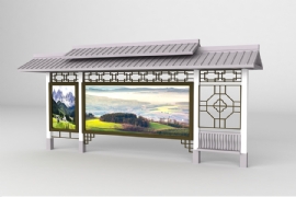 候車亭造型大氣時尚凸顯城市亮點