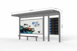 不鏽鋼公交（jiāo）候車亭受到城市建設者的（de）青睞