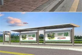 江蘇常州經典（diǎn）款不鏽鋼公交站台發貨案例