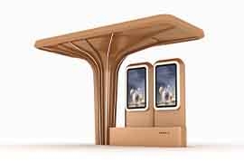 浙江麗水異形公交候車（chē）亭生產案例（lì）