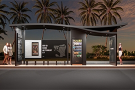 海南不（bú）鏽鋼智慧公交站台發貨案例