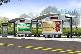 湖北公交候車亭發貨案例