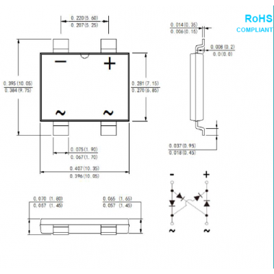 8A1000V貼片橋堆-東莞市羞羞视频入口電子有（yǒu）限公司